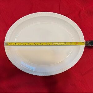 Classic White Oval Serving Platter